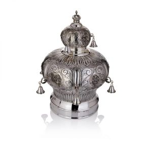 כתר ריקוע פרחים לספר תורה